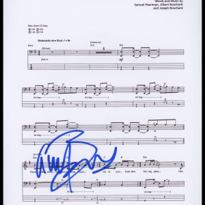 Albert Bouchard "Blue Oyster Cult" AUTOGRAPH Signed 'Astronomy' Sheet Music ACOA