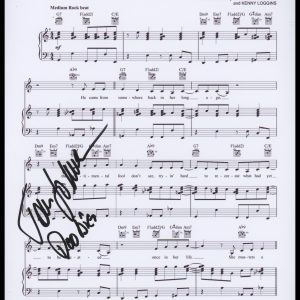 Tom Johnston "The Doobie Brothers" SIGNED 'What a Fool Believes' Sheet Music