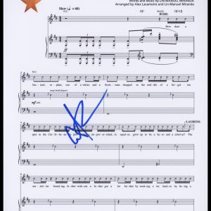 Anthony Ramos "Hamilton" AUTOGRAPH Signed 'Alexander Hamilton' Sheet Music ACOA