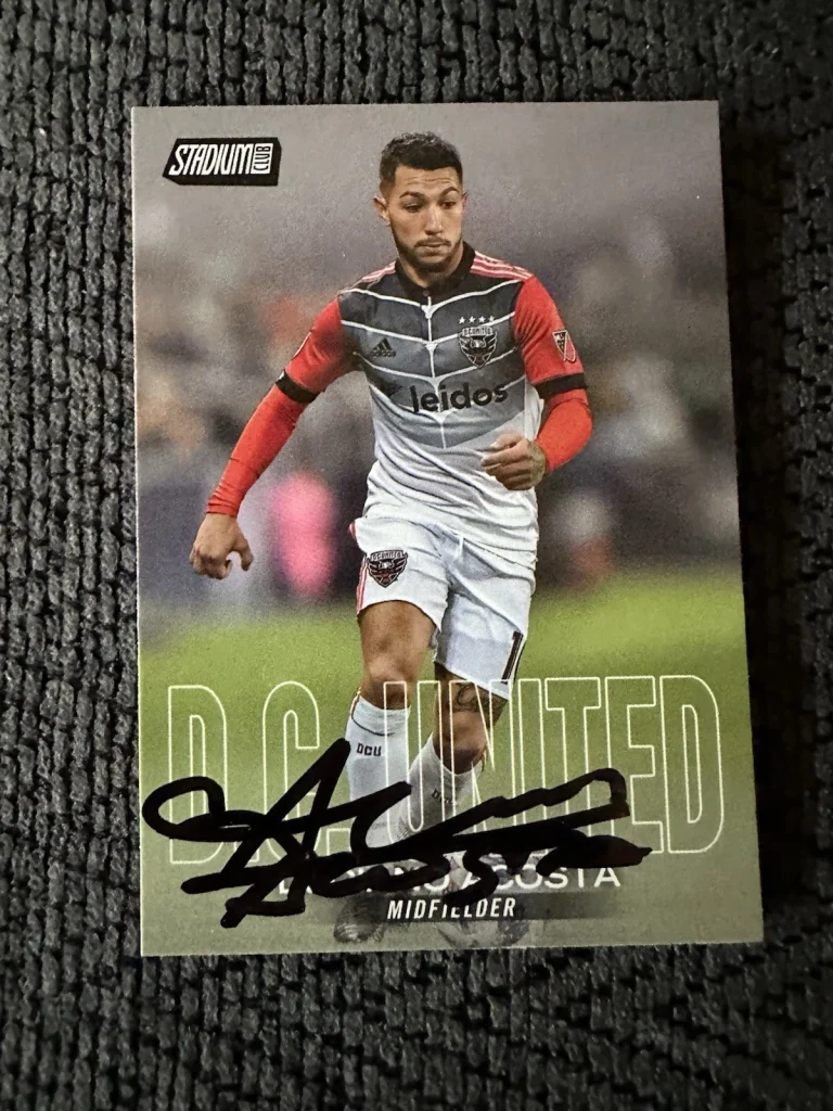 Luciano Lucho Acosta Signed Soccer Trading Card Autographed
