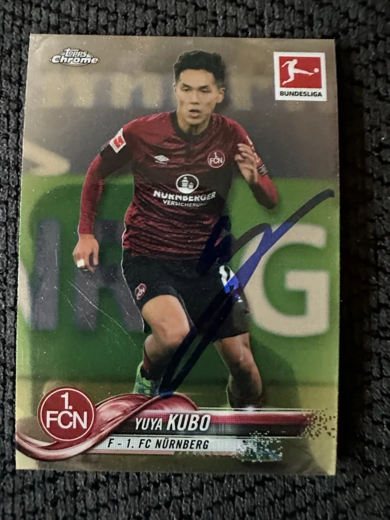 Yuya Kubo Signed Soccer Trading Card Autographed
