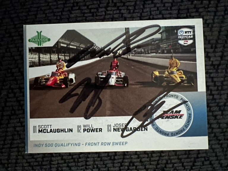 Josef Newgarden Will Power Scott McLaughlin Signed Trading Parkside 2024 Pronto