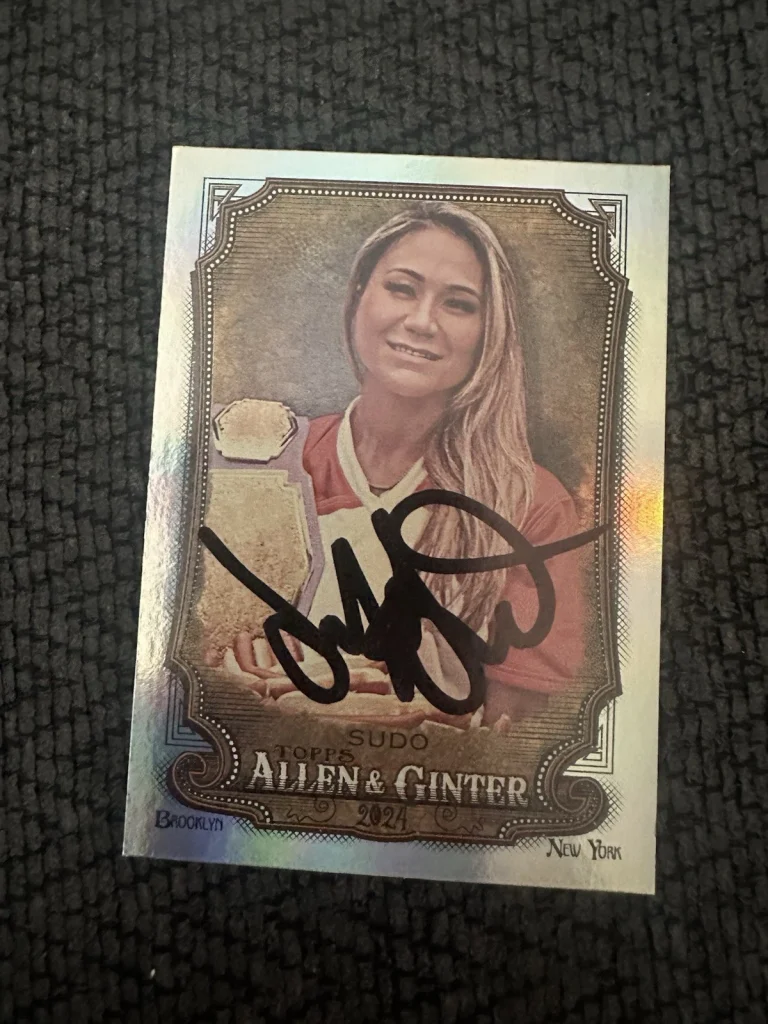 Miki Sudo Signed Trading Card Allen & Ginter Competitive Eater 2024 Parallel