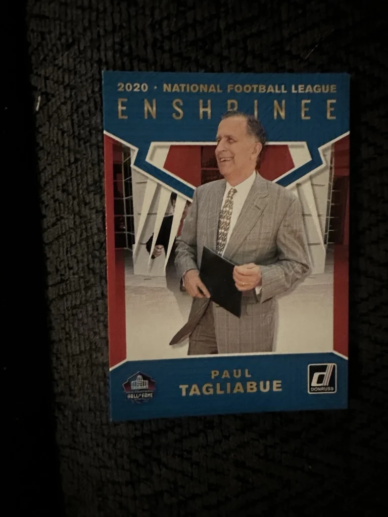 Paul Tagliabue Trading Card Pro Football Hall Of Fame Commissioner Deceased