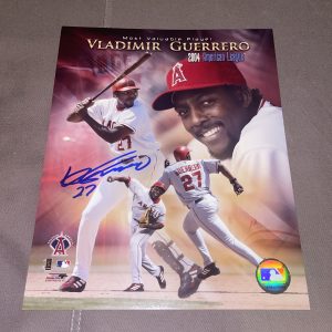 Vladimir Guerrero Signed 2004 AL Mvp 8x10 Photofile MLB Coa Angels
