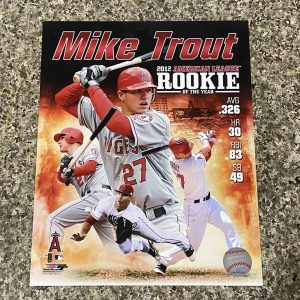 Mike Trout 2012 American League ROY 8x10 Official MLB Photofile Photo