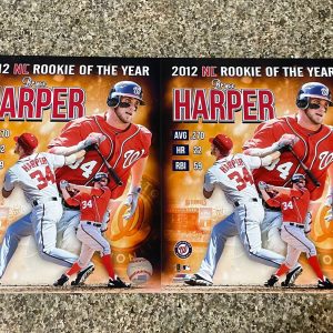 Bryce Harper (2) 2012 NL Rookie Of The Year 8x10 MLB Photofile Photo