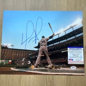 David Ortiz Signed Autographed 11x14 Photo Psa/Dna Boston Red Sox #34