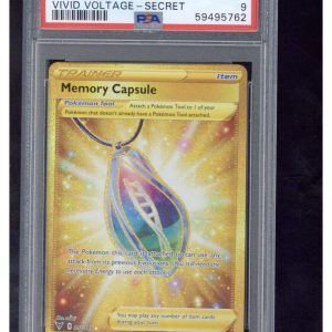 2020 Sword & Shield Vivid Voltage 202 Full Art/Memory Capsule Secret PSA 9
