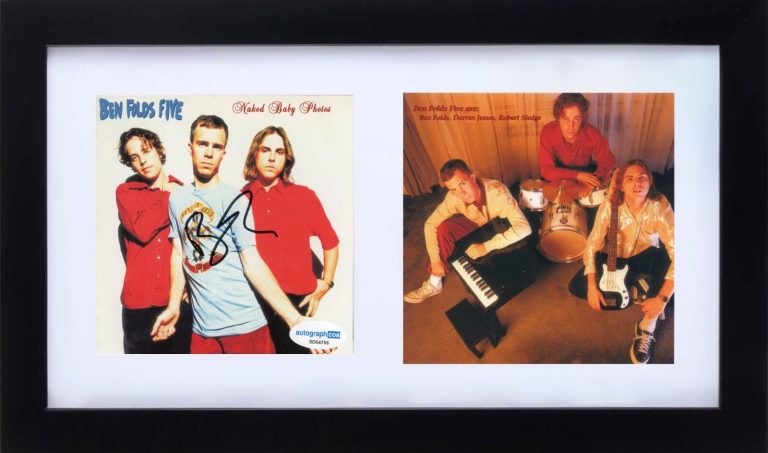 Ben Folds Signed Autograph Ben Folds Five Naked Baby Photos CD Cover Framed ACOA