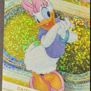 2025 Topps Chrome Disney Daisy Duck #40 Yellow Mini-Diamond Refractor