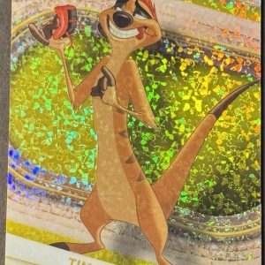 2025 Topps Chrome Disney #98 Timon Yellow Mini Diamond Refractor