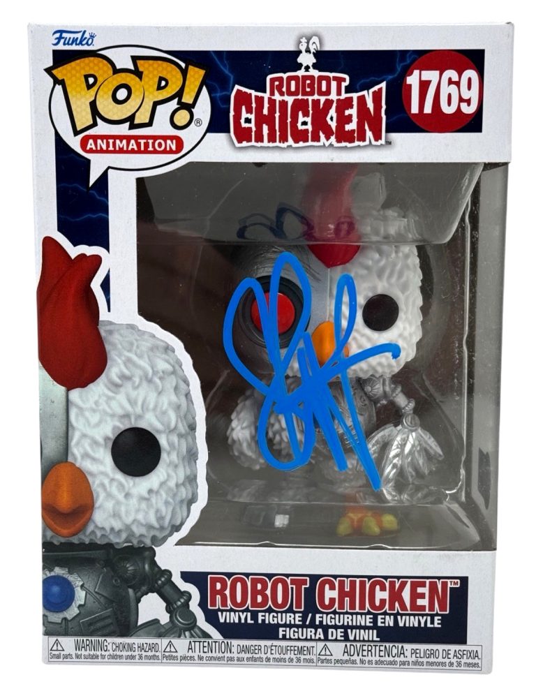 Seth Green Robot Chicken Signed Robot Chicken #1769 Funko Pop Autograph Beckett