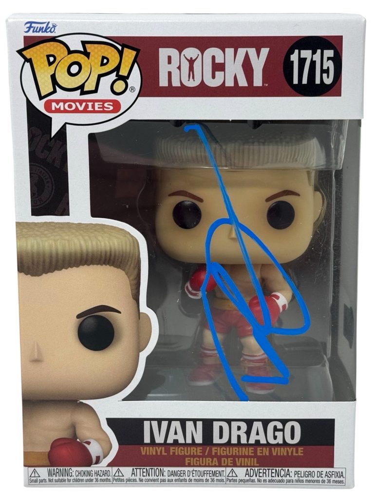 Dolph Lundgren Signed Ivan Drago Funko Pop Rocky IV #1715 Autograph Beckett COA