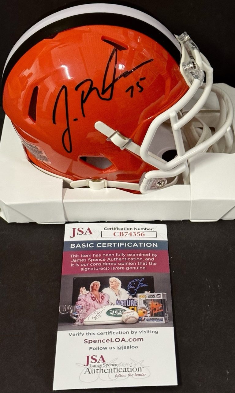 Joel Bitonio Signed Autographed Cleveland Browns Mini Helmet JSA COA