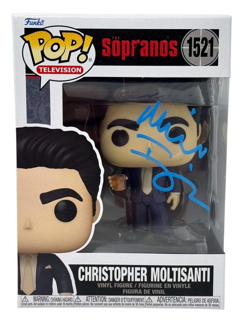Michael Imperioli Signed The Sopranos Christopher Moltisanti Funko Pop BAS COA