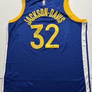 Trayce Jackson Davis Signed Autographed Golden State Warriors Jersey PSA/DNA COA