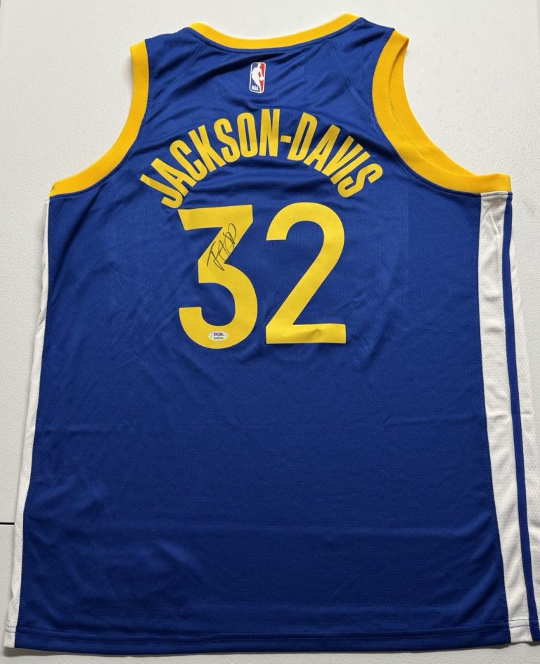 Trayce Jackson Davis Signed Autographed Golden State Warriors Jersey PSA/DNA COA