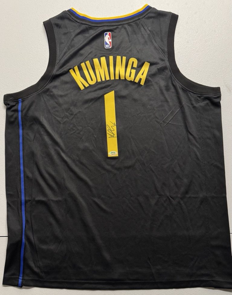 Jonathan Kuminga Signed Autographed Golden State Warriors Jersey PSA/DNA COA