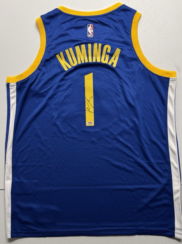 Jonathan Kuminga Signed Autographed Golden State Warriors Jersey PSA/DNA COA