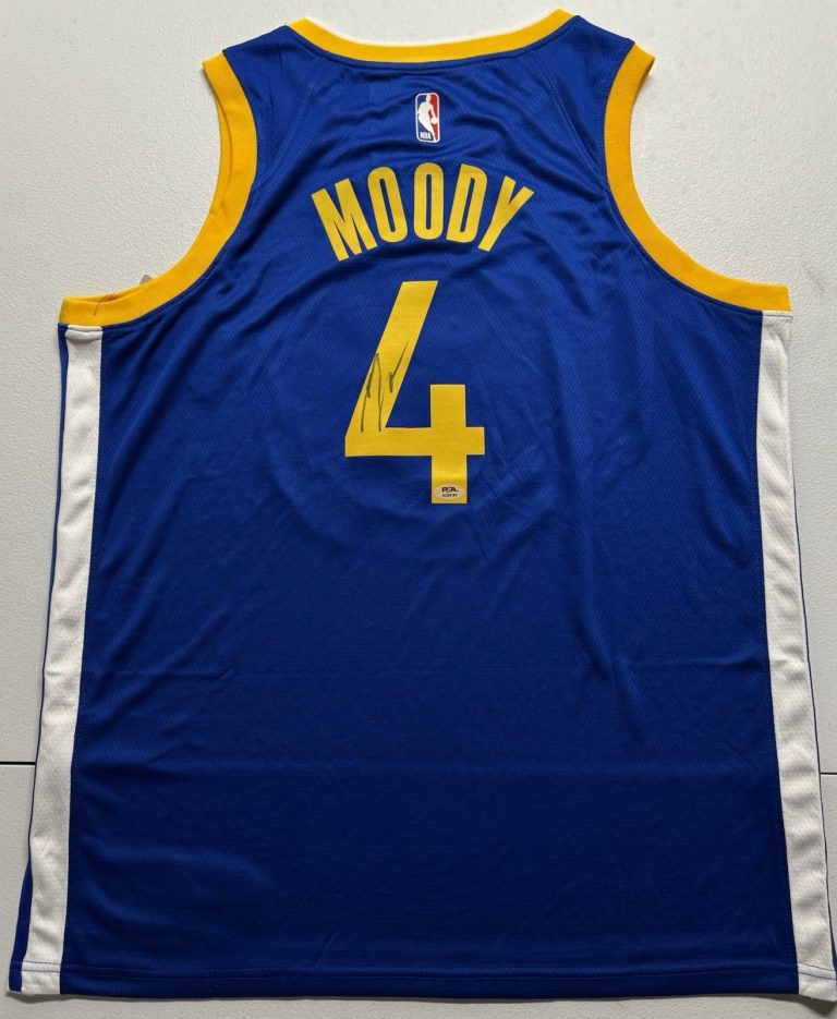 Moses Moody Signed Autographed Golden State Warriors Jersey PSA/DNA COA