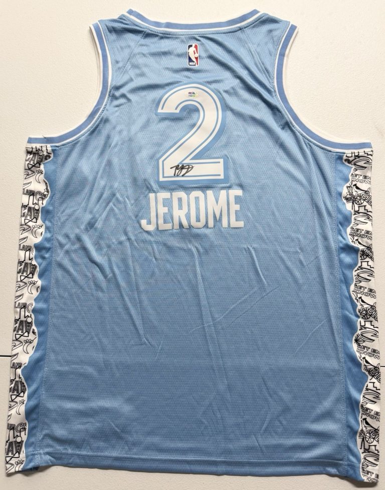 Ty Jerome Signed Autographed Cleveland Cavaliers City Connect Jersey PSA/DNA COA
