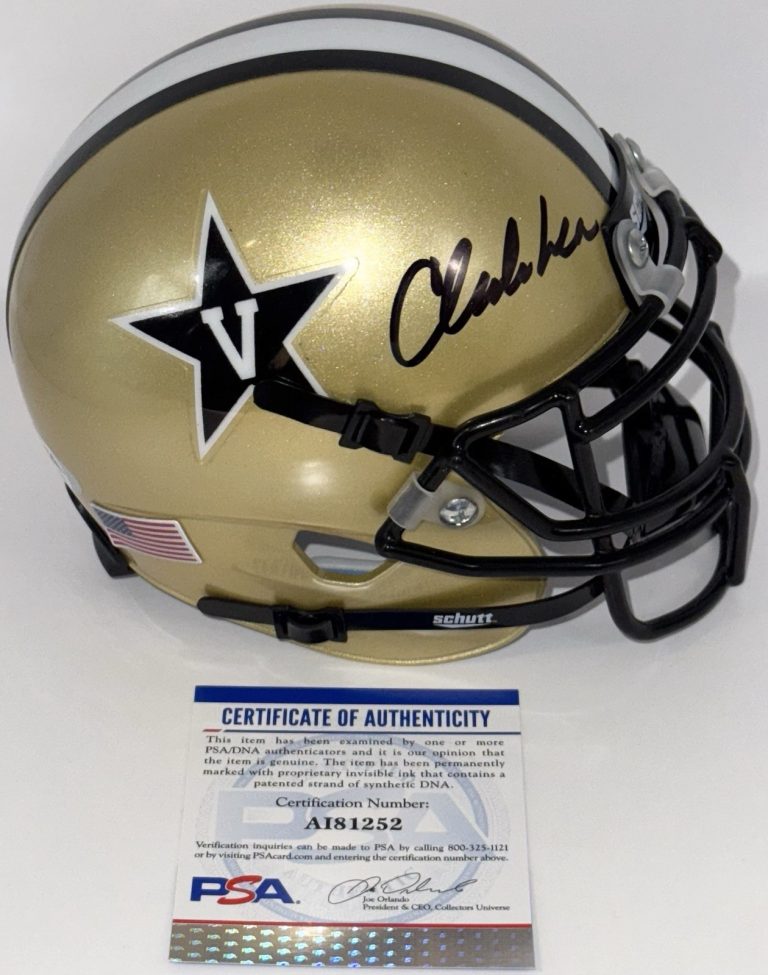 Clark Lea Signed Autographed Vanderbilt Commodores Mini Helmet PSA/DNA COA