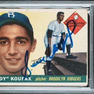 1955 Topps #123 Sandy Koufax Signed Rookie Card PSA AUTO 10 RC Brooklyn Dodgers