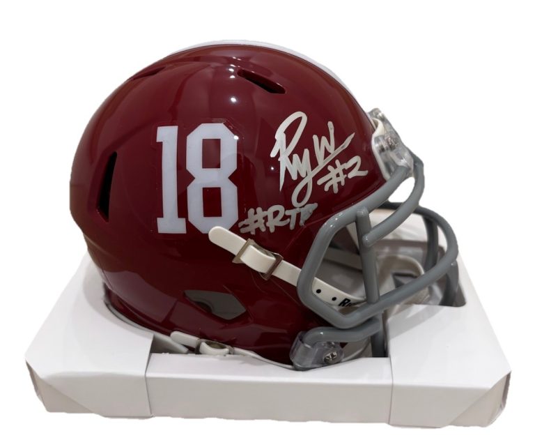 Ryan Williams Signed Alabama Crimson Tide Mini Helmet “#RTR” Roll Tide Roll Auto