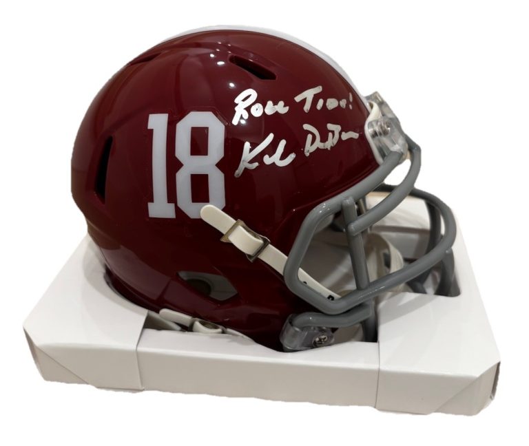 Kalen DeBoer Signed Autographed Alabama Crimson Tide Mini Helmet “ROLL TIDE!”