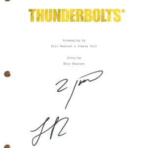 Wyatt Russell & Lewis Pullman Thunderbolts Signed Movie Script Marvel BAS COA