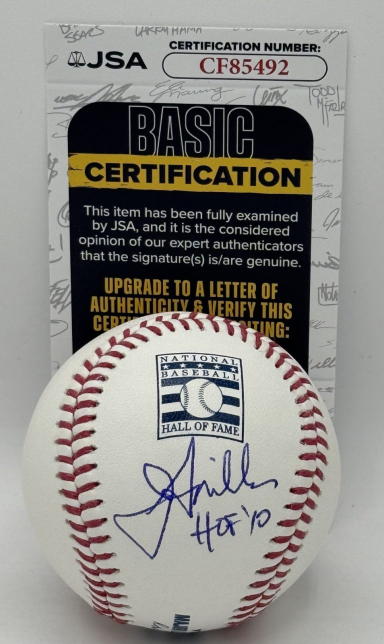 Jon Miller San Fran Giants signed HOF Logo Baseball Ball W/ HOF Inscription JSA