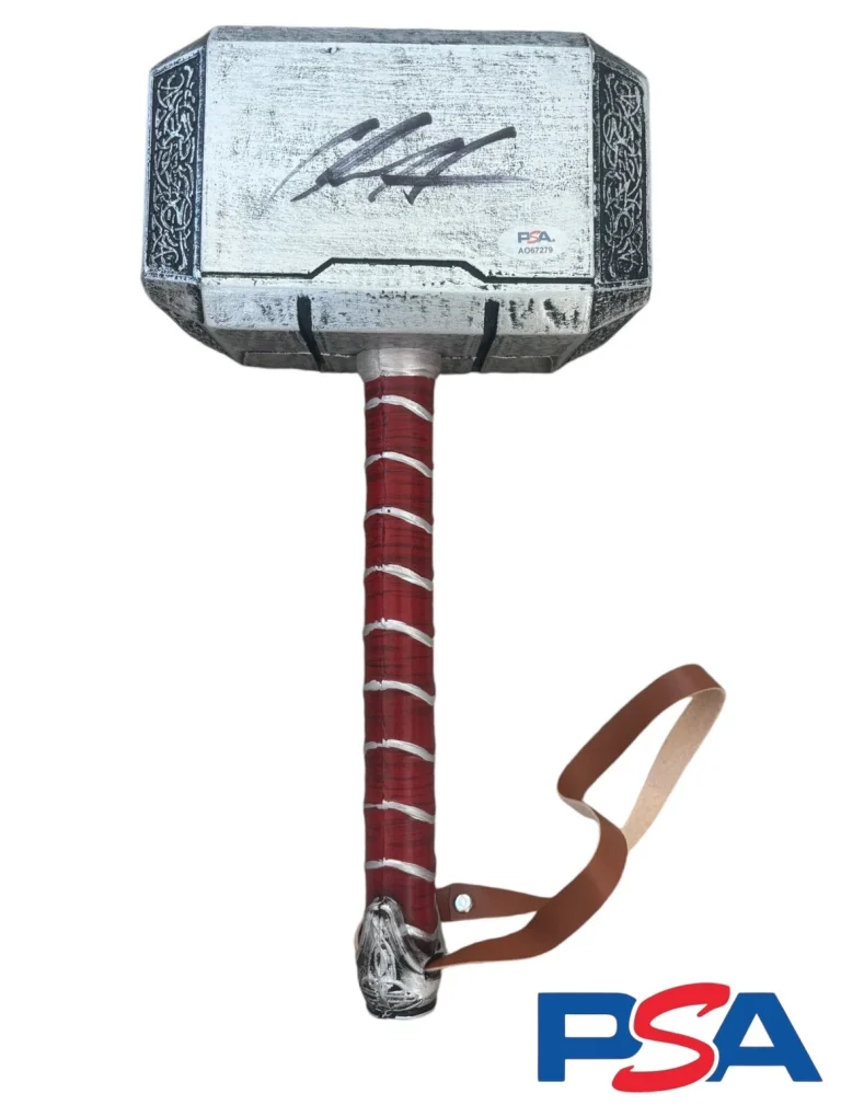 Chris Hemsworth Signed Autographed Marvel THOR Mjolnir Hammer PSA/DNA AUTO
