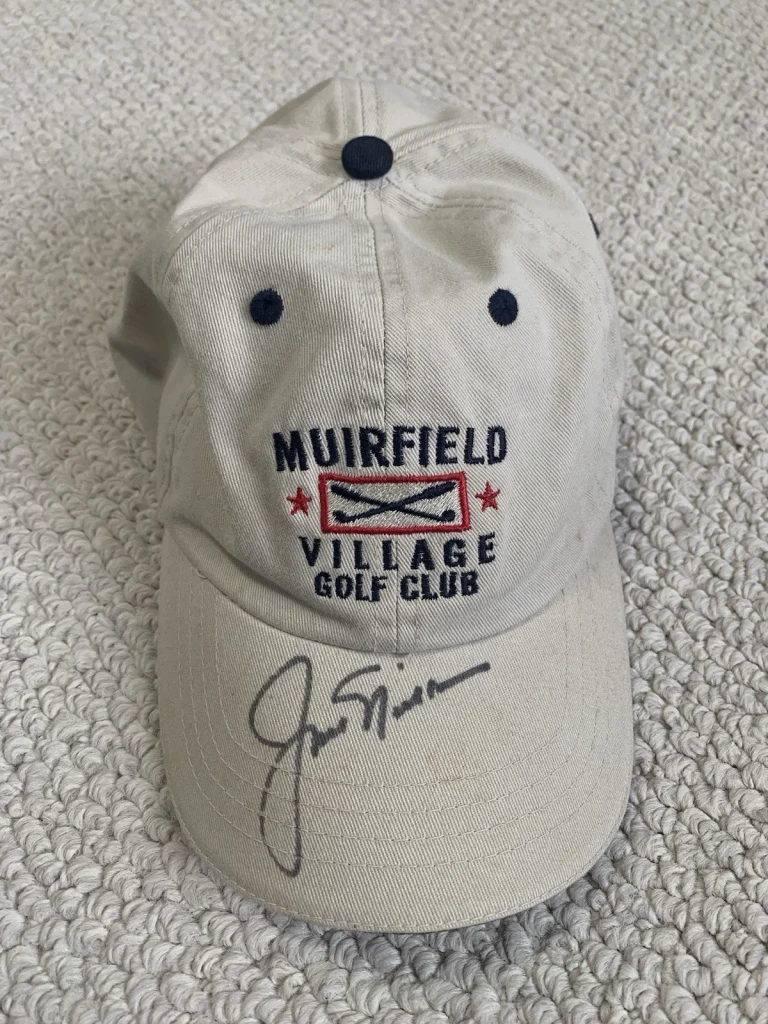 JACK NICKLAUS HAND SIGNED MUIRFIELD GOLF HAT        AWESOME+RARE        JSA