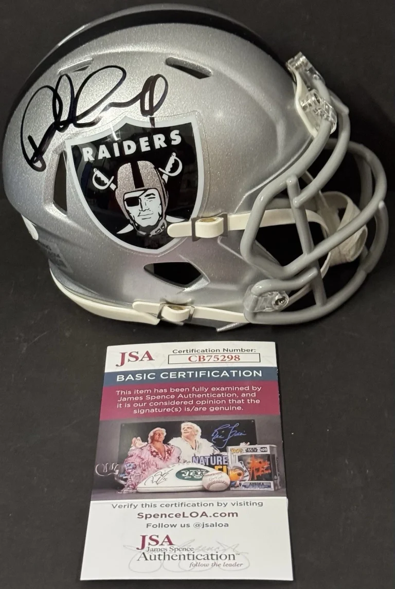 Pete Carroll Signed Autographed Las Vegas Raiders Mini Helmet JSA COA