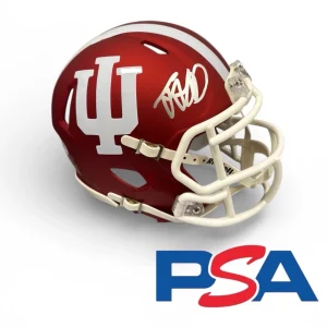 Trayce Jackson-Davis Signed Indiana Hoosiers Signed IU Mini Helmet PSA AUTO #23