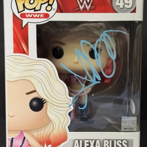 Alexa Bliss Signed Autographed WWE Diva Funko Pop Vinyl JSA Rare #49