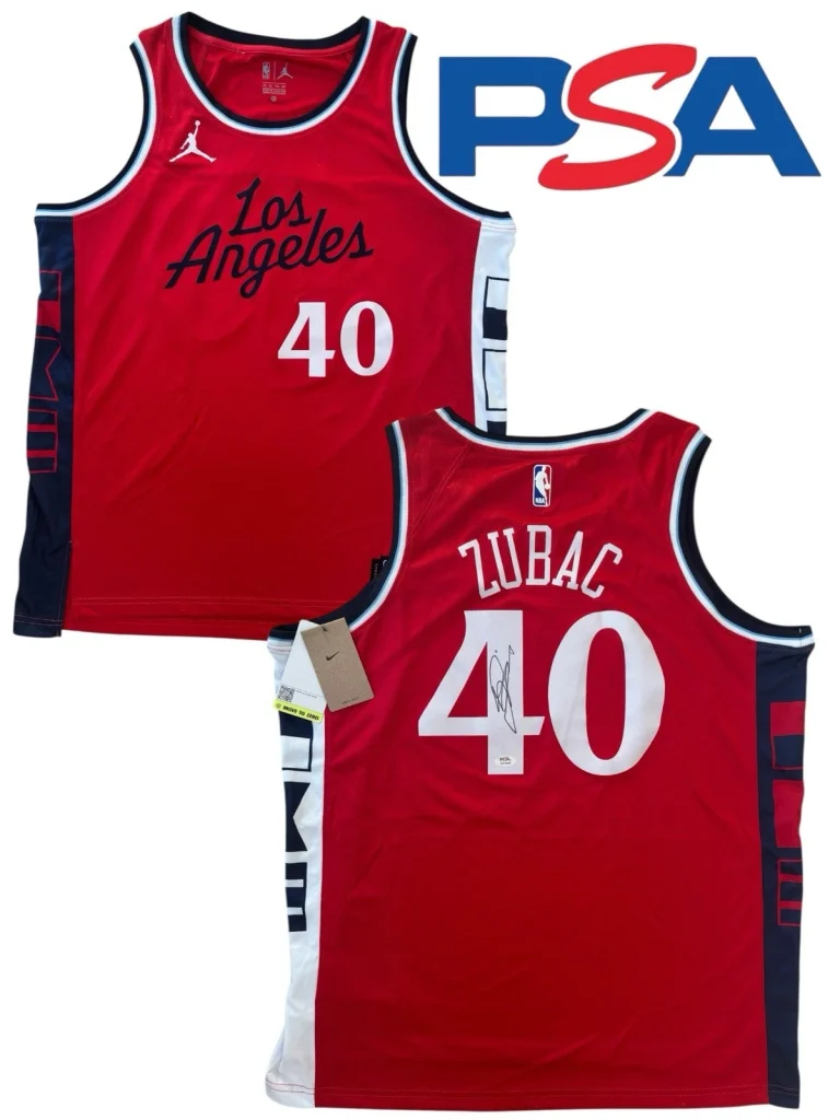 Ivica Zubac Signed 2024-2025 Los Angeles Clippers #40 Statement Jersey PSA AUTO