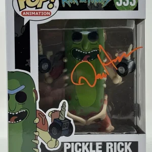 Dan Harmon Signed Rick and Morty Pickle Rick Funko Pop 333 Autograph Beckett COA