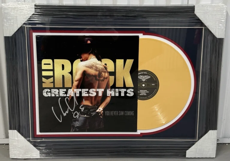 Kid Rock Signed Autographed Custom Framed Greatest Hits Vinyl Album JSA COA