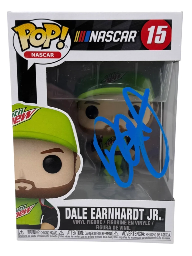 Dale Earnhardt Jr. Signed Autograph NASCAR Funko Pop 15 Mountain Dew Beckett COA
