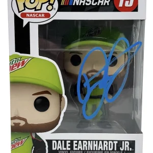 Dale Earnhardt Jr. Signed Autograph NASCAR Funko Pop 15 Mountain Dew Beckett COA
