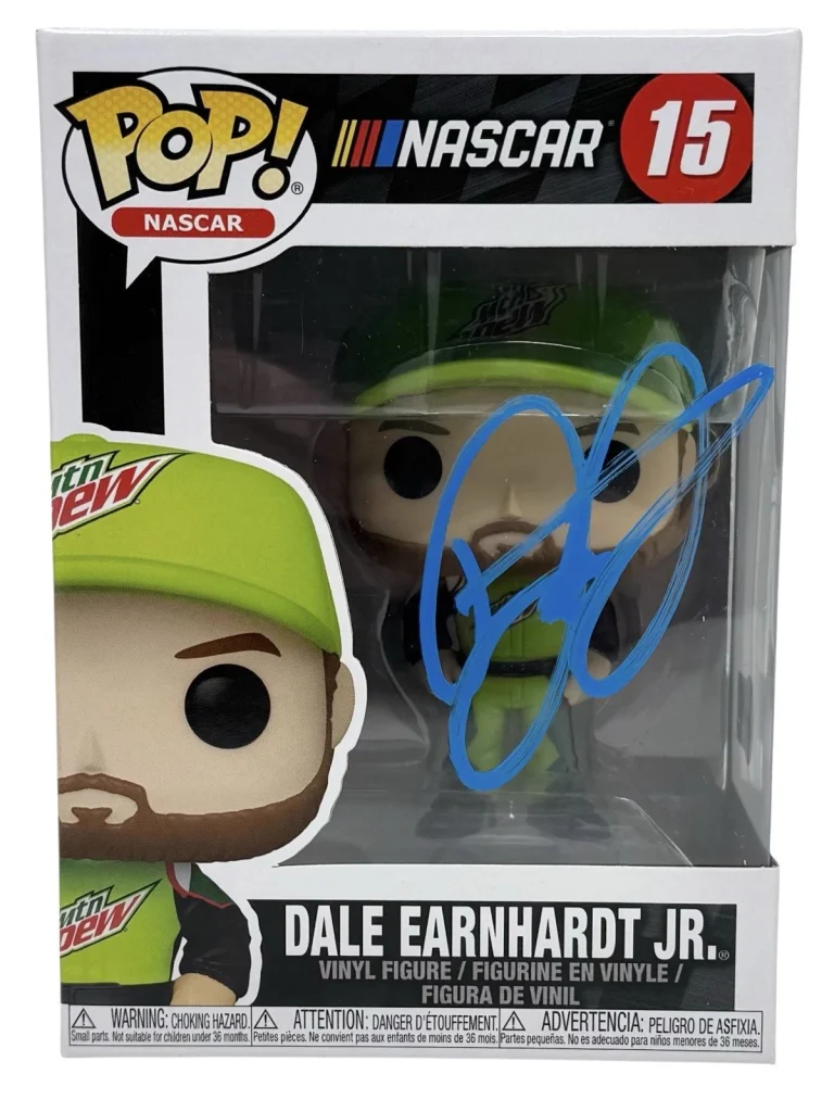 Dale Earnhardt Jr. Signed Autograph NASCAR Funko Pop 15 Mountain Dew Beckett COA