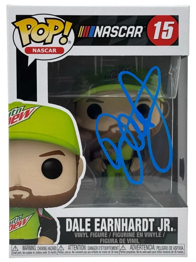 Dale Earnhardt Jr. Signed Autograph NASCAR Funko Pop 15 Mountain Dew Beckett COA