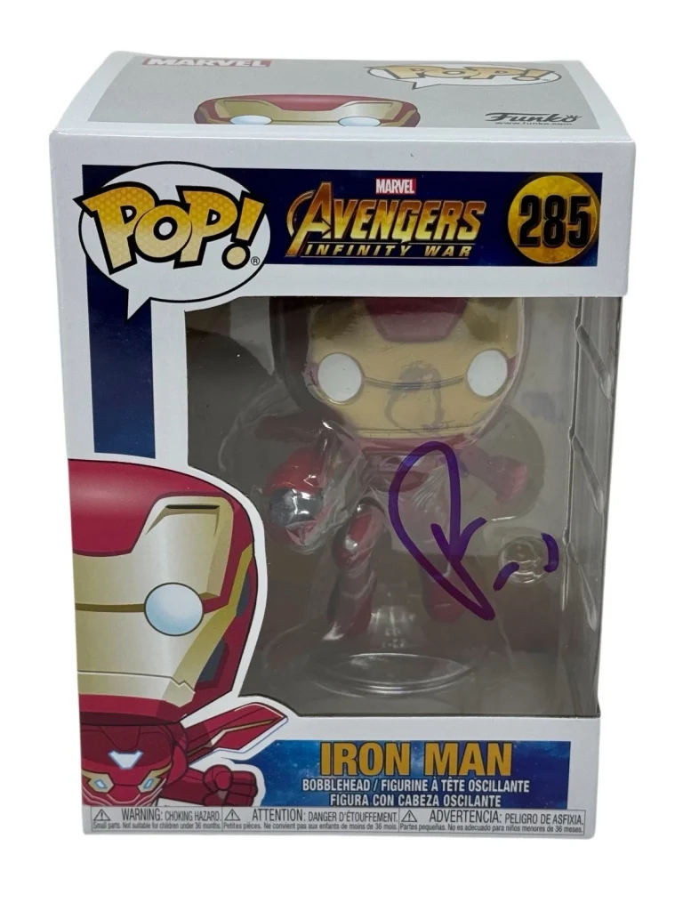 Robert Downey Jr. Signed Autograph Iron Man Funko Pop Marvel Avengers 285 ACOA