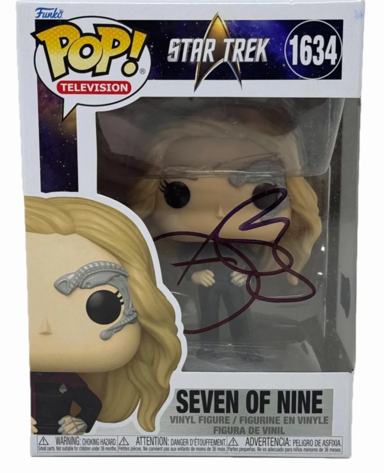 Jeri Ryan Signed Star Trek Seven of Nine Funko Pop #1634 Autograph Beckett COA