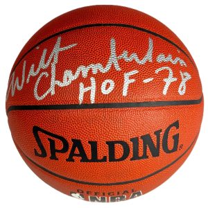 Wilt Chamberlain Signed NBA Basketball HOF 78 Lakers 76ers Beckett BAS