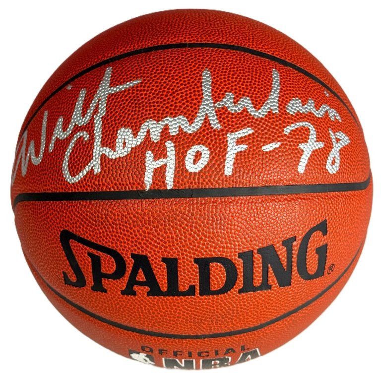 Wilt Chamberlain Signed NBA Basketball HOF 78 Lakers 76ers Beckett BAS
