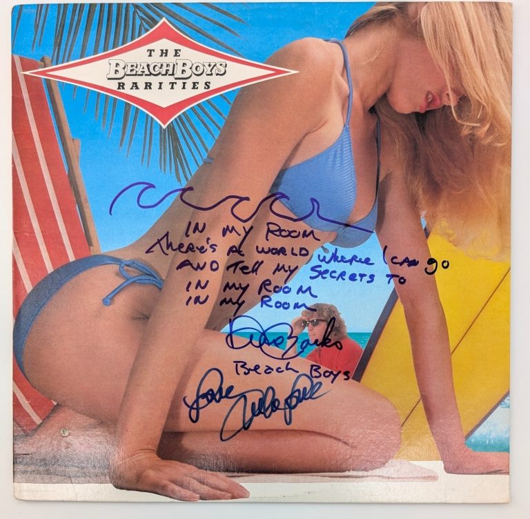 The Beach Boys Signed Sketched Rarities Album w/ Mike Love Dave Marks JSA