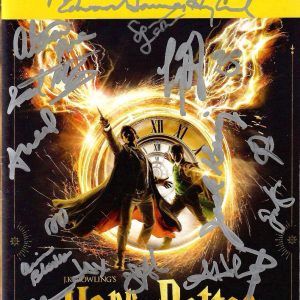 HARRY POTTER+THE CURSED CHILD HAND SIGNED NYC PLAYBILL+COA    LIGHT DAMAGE+CHEAP
